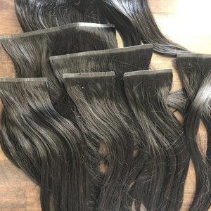 NEW Cashmere Hair *Black Brown Seamless Clip In*